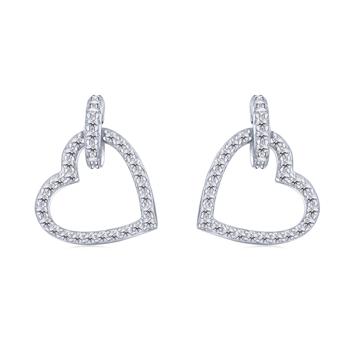 [LoveMore Jewelry]Dainty Heart Shape Earrings