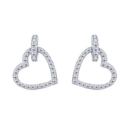[LoveMore Jewelry]Dainty Heart Shape Earrings