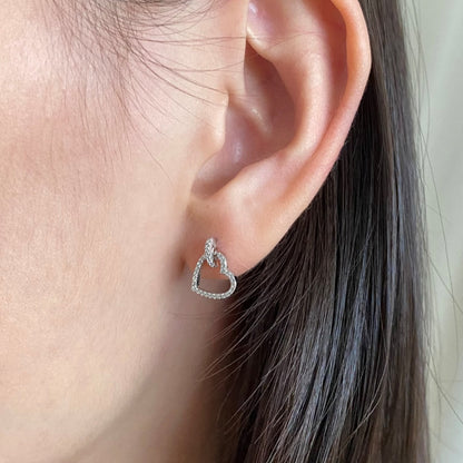 [LoveMore Jewelry]Dainty Heart Shape Earrings