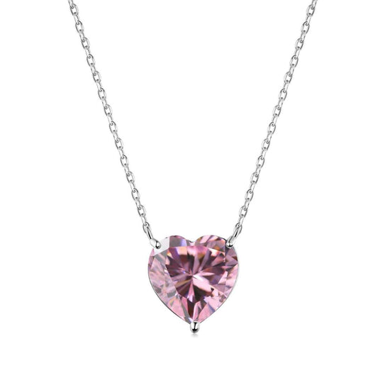 [LoveMore Jewelry]6.0 carat Radiant Heart Shape Necklace