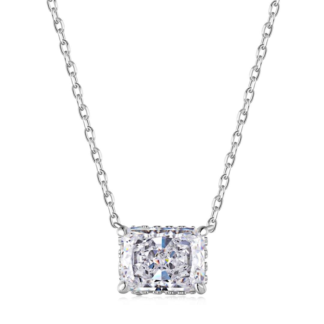 [LoveMore Jewelry]Luxurious Square Shape Colorful Necalack