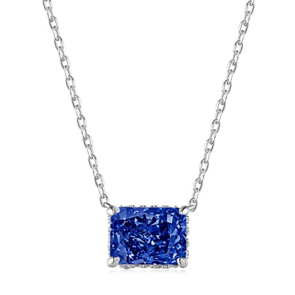 [LoveMore Jewelry]Luxurious Square Shape Colorful Necalack