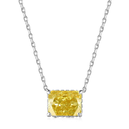 [LoveMore Jewelry]Luxurious Square Shape Colorful Necalack