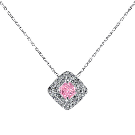 [LoveMore Jewelry]Sparkling Asscher Cut Necklace