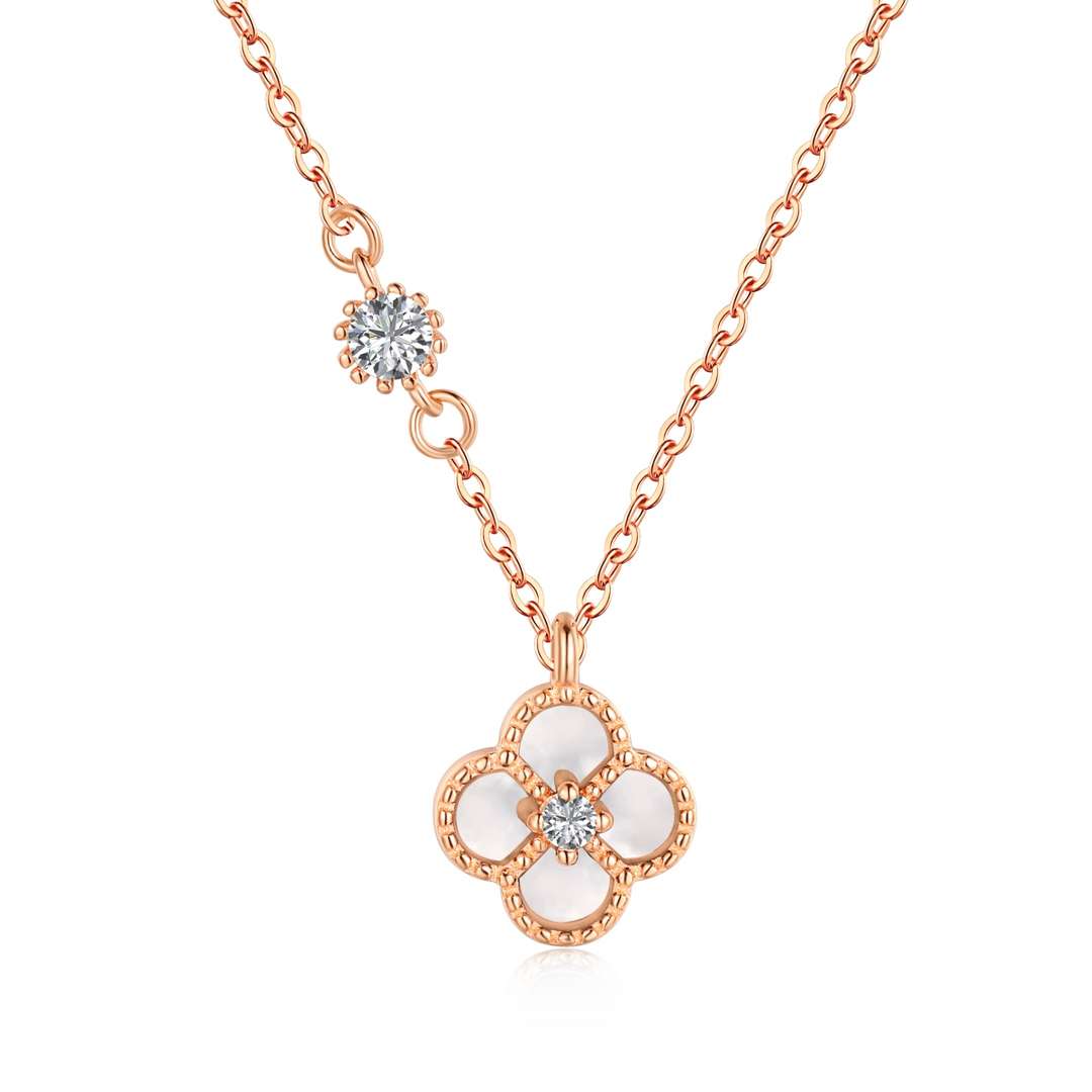 [LoveMore Jewelry]Delicate Flower Shape Necklace