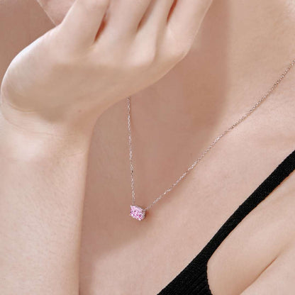 [LoveMore Jewelry]Luxurious Square Shape Colorful Necalack