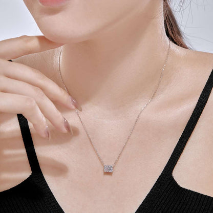 [LoveMore Jewelry]Luxurious Square Shape Colorful Necalack