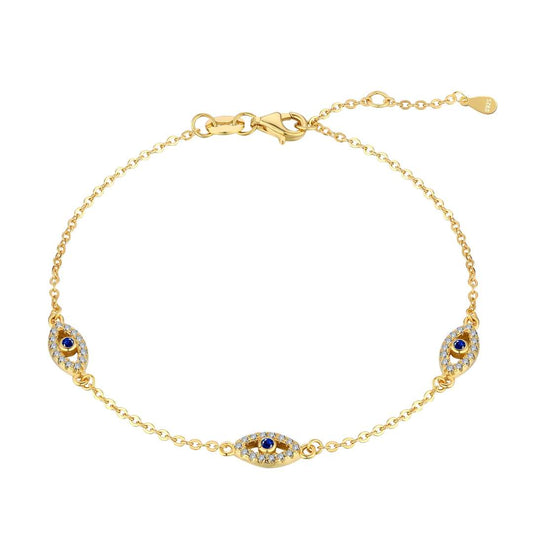 [LoveMore Jewelry]Evil Eye Shape Pendent Necklace