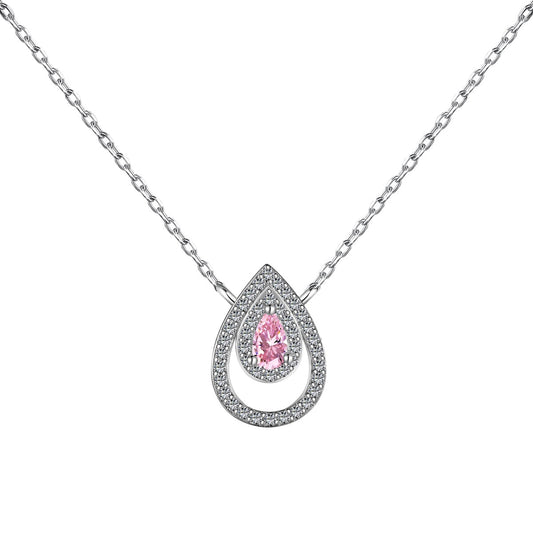 [LoveMore Jewelry]Sparkling Pear Cut Necklace