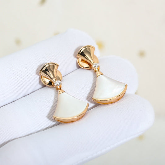 [LoveMore Jewelry]DREAM MOP PINK GOLD EARRINGS