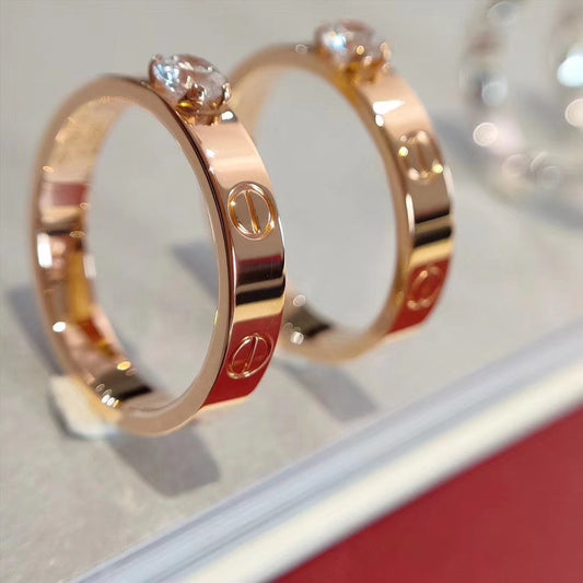 [LoveMore Jewelry]LOVE RING 3.6MM 1 BIG DIAMOND