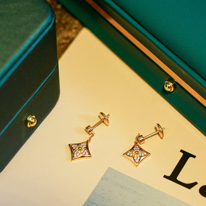 [LoveMore Jewelry]STAR DIAMONDS EARRINGS GOLD