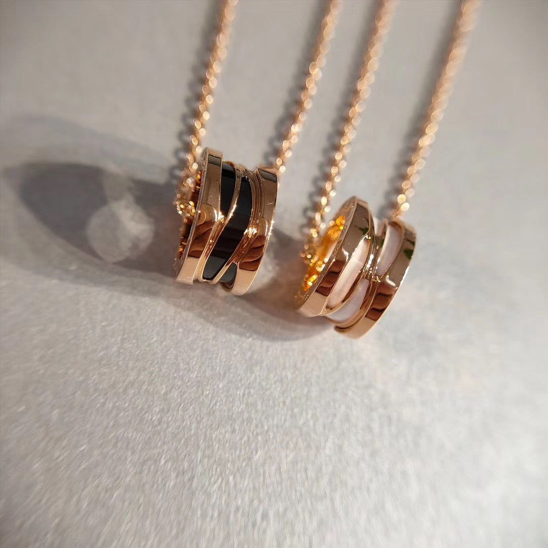 [LoveMore Jewelry]ZERO 1 NECKLACE PINK GOLD