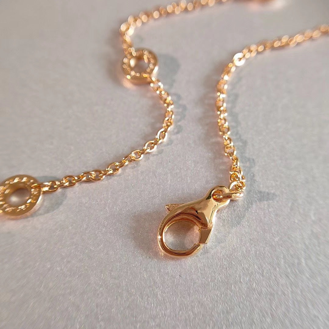 [LoveMore Jewelry]ZERO 1 NECKLACE PINK GOLD