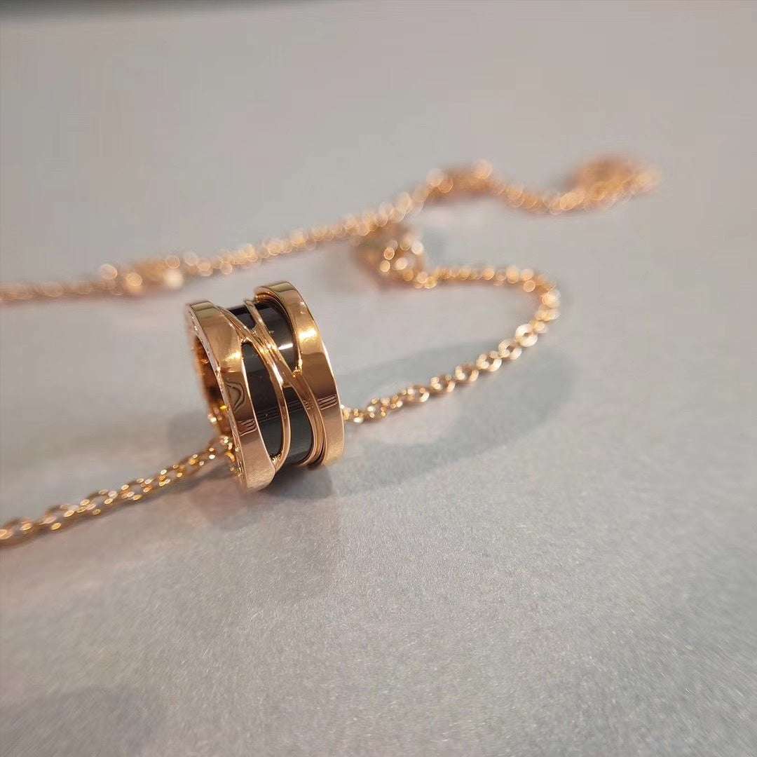 [LoveMore Jewelry]ZERO 1 NECKLACE PINK GOLD