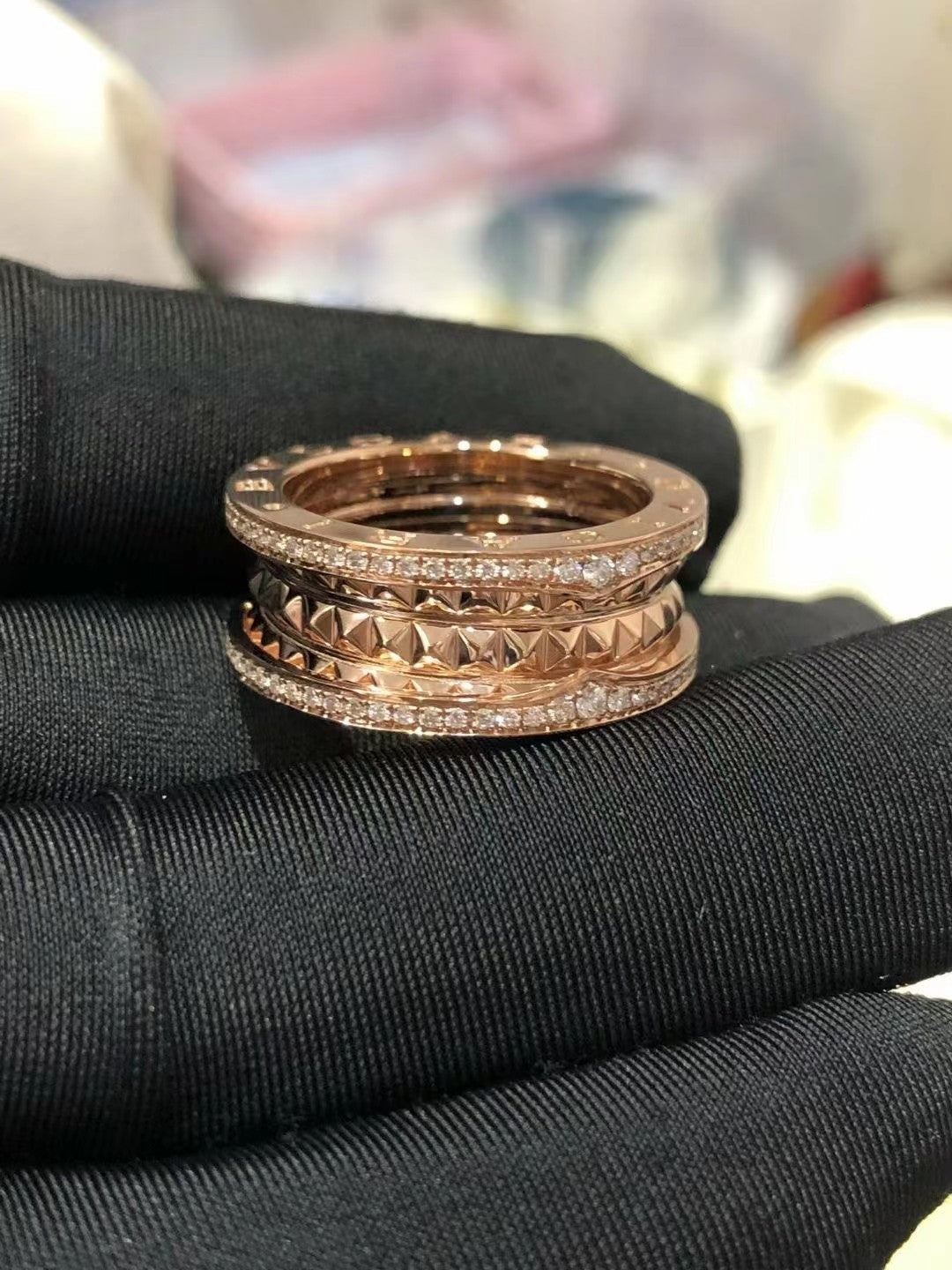 [LoveMore Jewelry]ZERO 1 ROCK DIAMOND PINK GOLD