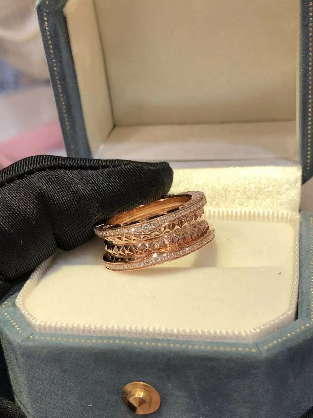 [LoveMore Jewelry]ZERO 1 ROCK DIAMOND PINK GOLD