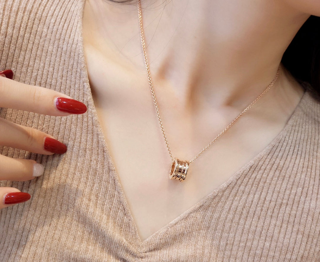 [LoveMore Jewelry]ZERO 1 PINK GOLD NECKLACE