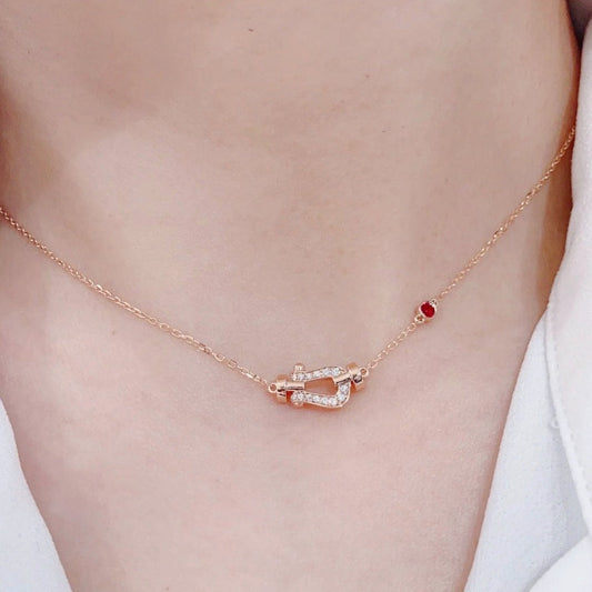 [LoveMore Jewelry]FORCE 10 DIAMOND PINK GOLD NECKLACE