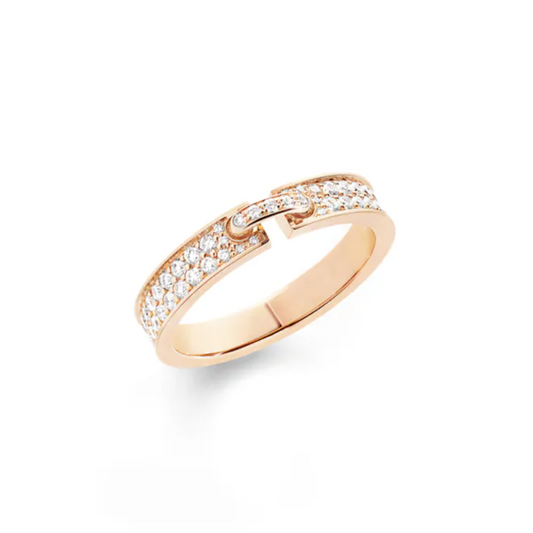 [LoveMore Jewelry]ALLIANCE LIENS VIDENCE PAVED DIAMOND 4MM RING