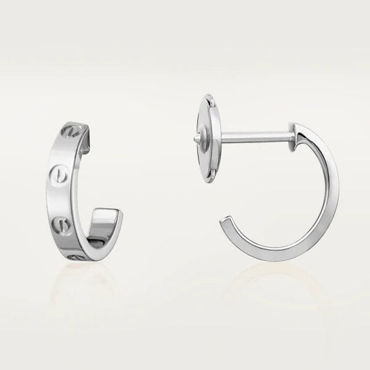 [LoveMore Jewelry]LOVE EARRINGS 2.65MM SILVER