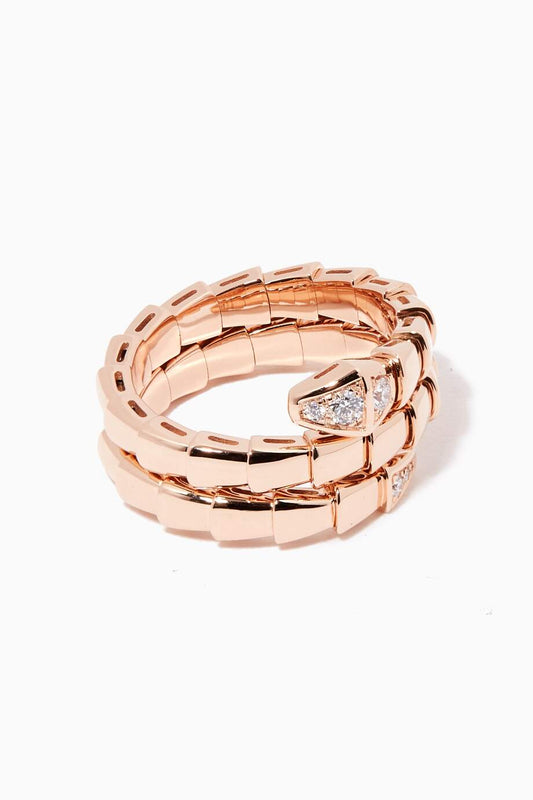 [LoveMore Jewelry]SERPENTS DOUBLE ROW DIAMOND RING