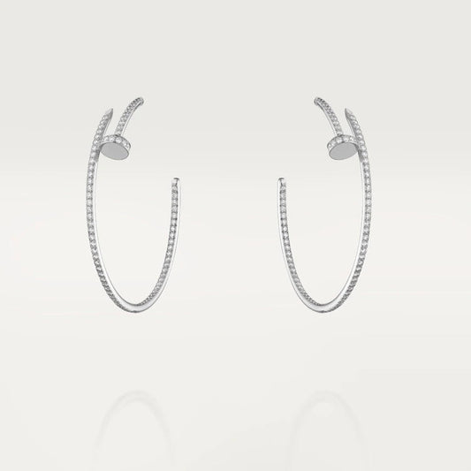 [LoveMore Jewelry]JUSTE EARRINGS FULL DIAMONDS 1.8MM
