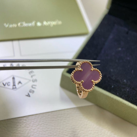 [LoveMore Jewelry]CLOVER  PURPLE VIOLET RING
