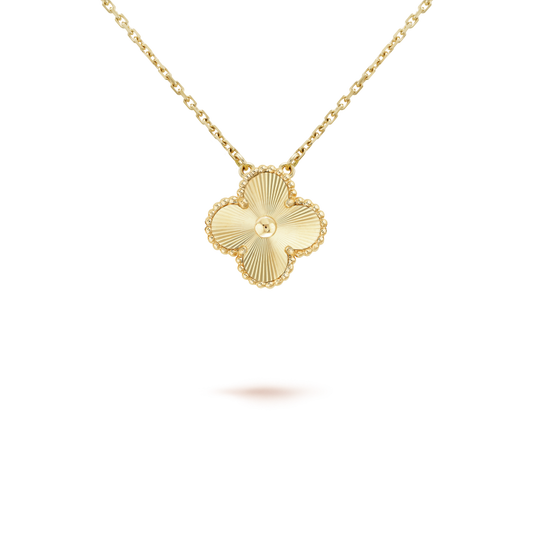 [LoveMore Jewelry]CLOVER 15MM LASER NECKLACE
