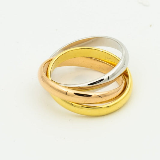[LoveMore Jewelry]TRINITY RING GOLD PINK GOLD SILVER
