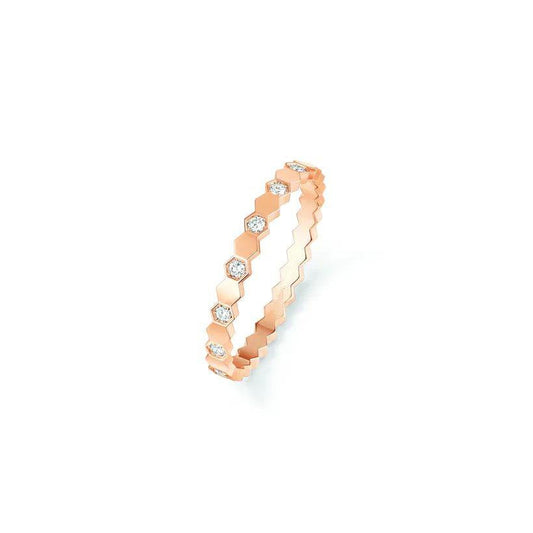 [LoveMore Jewelry]BEE LOVE RING PINK GOLD DIAMOND