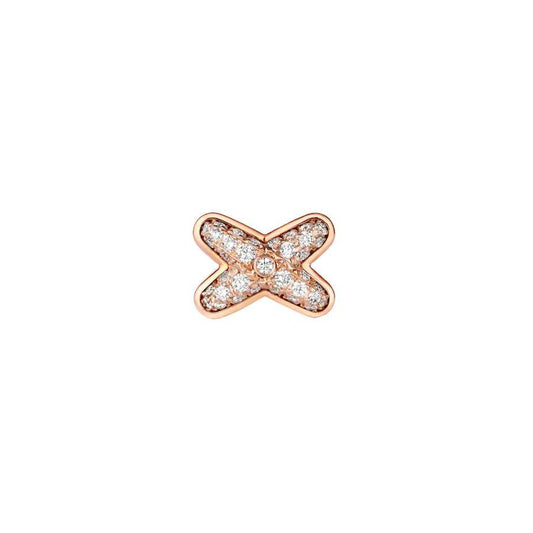 [LoveMore Jewelry]JEUX DE PINK GOLD DIAMOND EARRINGS