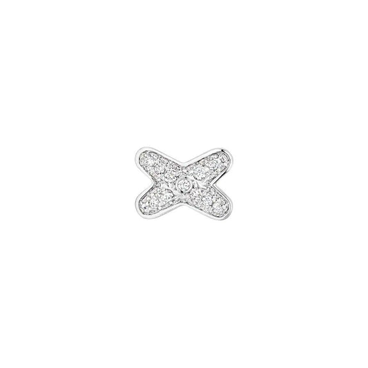 [LoveMore Jewelry]JEUX DE SILVER DIAMOND EARRINGS