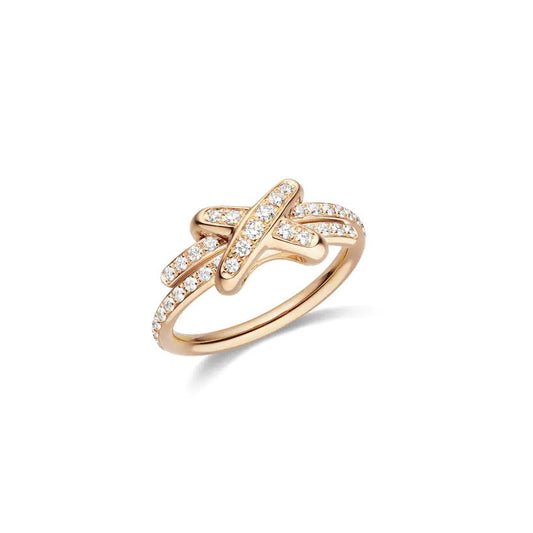 [LoveMore Jewelry]JEUX DE RING PINK GOLD DIAMOND