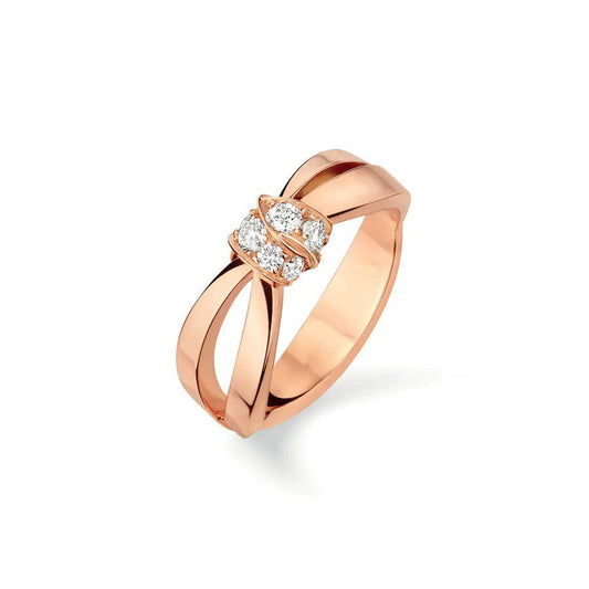 [LoveMore Jewelry]LIENS RING PINK GOLD DIAMOND
