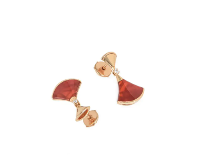 [LoveMore Jewelry]DREAM Carnelian PINK GOLD EARRINGS